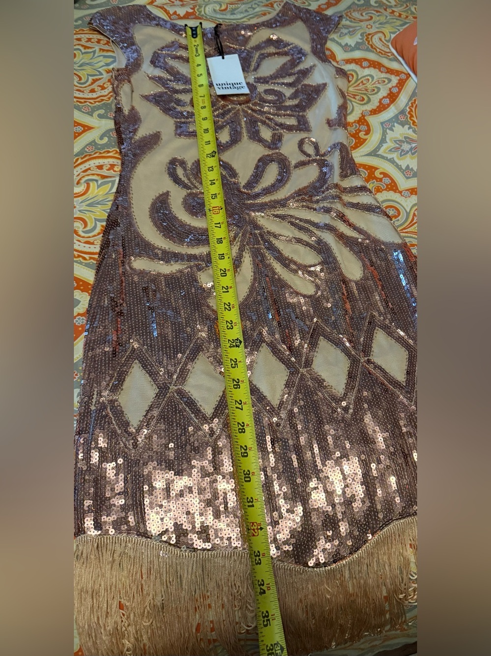 Unique vintage gatsby inspired dress - Picture 6 of 7